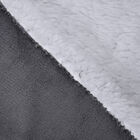Decke aus Sherpa und Flanell, Größe 150x200 cm, Dunkelgrau image number 4
