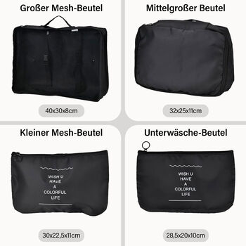 Set von 8 Aufbewahrungsbeuteln