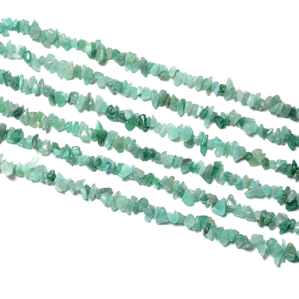 Gr&uuml;ner Aventurin endlose Halskette ca. 255 cm ca. 1056,85 ct image number 2