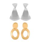 2er Set - geometrische Design-Ohrringe im Schmukset