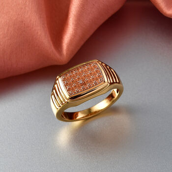 EVER TRUE Nat&uuml;rlicher Champagner Diamant Ring Nickelfreies Messing (Gr&ouml;&szlig;e 16.00)