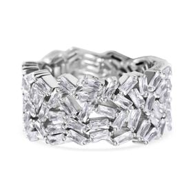 LUSTRO STELLA Weißer Zirkonia-Ring - 10,41 ct.