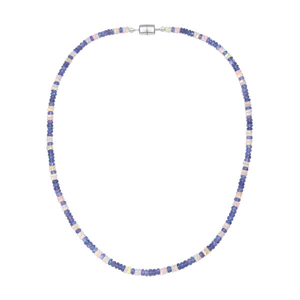 D'Joy Tansanit und &auml;thiopische Welo Opal 45cm Halskette - 48 ct. image number 3