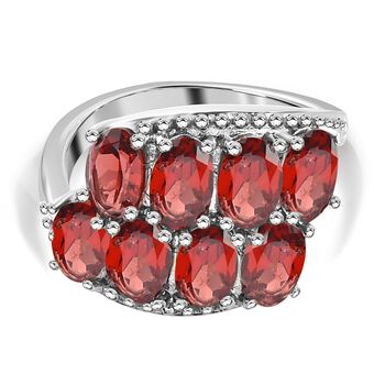 Roter Granat Ring Edelstahl, (Gr&ouml;&szlig;e 16.00), ca. 2.32 ct