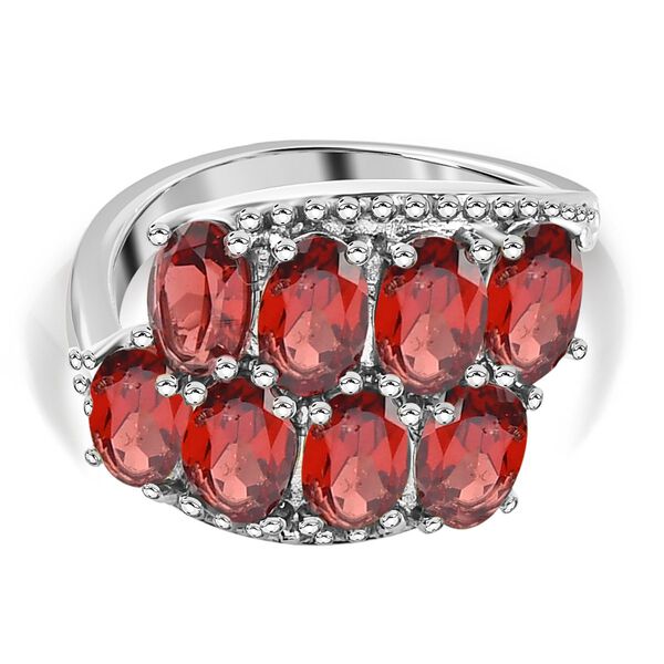 Roter Granat Ring Edelstahl, (Gr&ouml;&szlig;e 16.00), ca. 2.32 ct