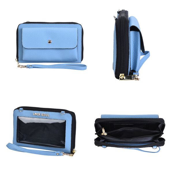 2er Set - Crossbody Tasche und Powerbank mit 4000mAh, Blau image number 3
