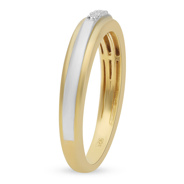 Diamant Ring 925 Silber Bicolor image number 4