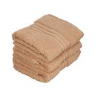 3er-Set 100% Ägyptische Baumwolle-Frotteehandtuch, Größe 41x71 cm, Beige