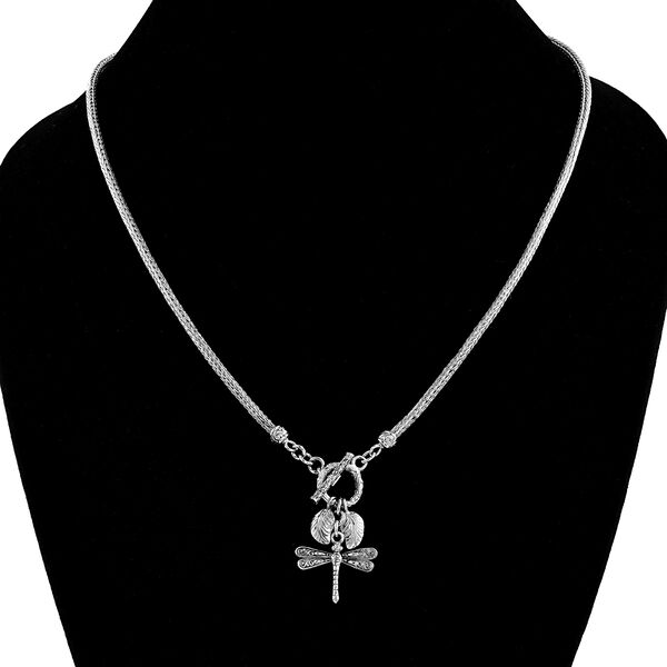 Royal Bali Kollektion- Libellen-Halskette, 50 cm - 20,62g image number 2