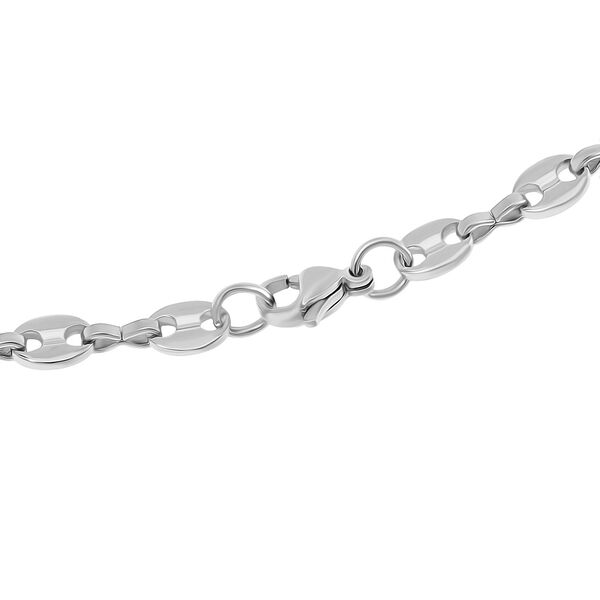 3er Set - Kugelkette 40 cm,  Gliederkette 45 cm, Ankerkette 55 cm, Edelstahl, Silberfarben image number 9