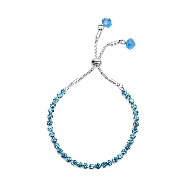 Blaue Kristall-Halskette mit Armband - 14,50 ct. image number 6