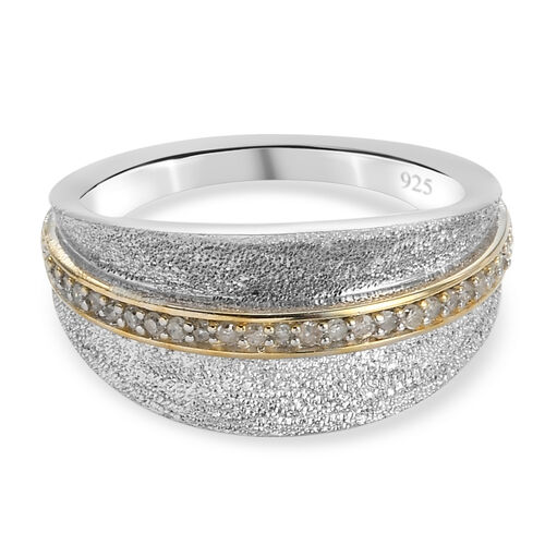 Diamant Ring 925 Silber platiniert  ca. 0,15 ct image number 0