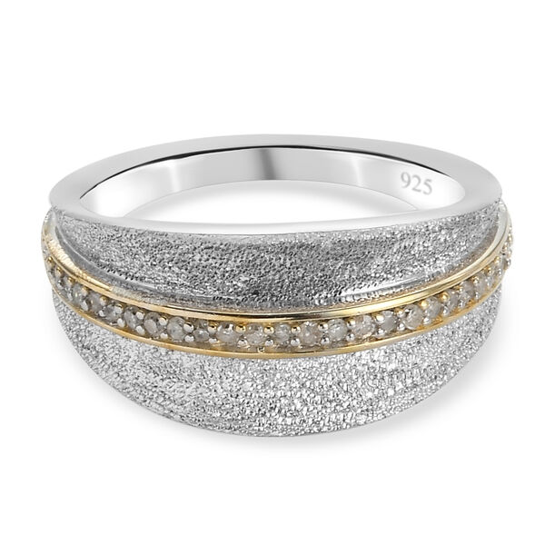 Diamant Ring 925 Silber platiniert  ca. 0,15 ct