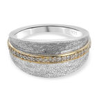 Diamant Ring 925 Silber platiniert (Größe 16.00) ca. 0,15 ct