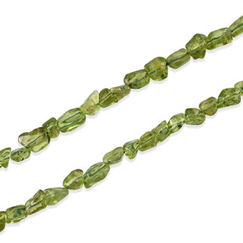 Peridot Halskette ca. 45 cm 316L Edelstahl ca. 90,00 ct.