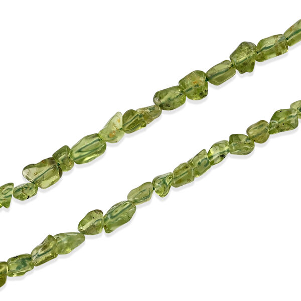 Peridot Halskette ca. 45 cm 316L Edelstahl ca. 90,00 ct. image number 3