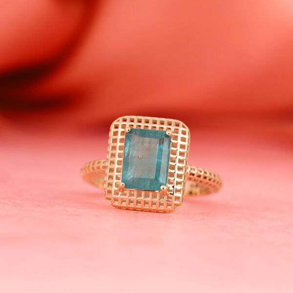 MIRAGE COLLEKTION Blaugr&uuml;ner Grandidierit Ring 375 Gelbgold image number 2