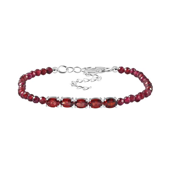 Rotes Granat  Armband, ca. 16.5 cm, ca. 16,69 ct.