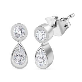 J Francis gefertigt mit SWAROVSKI- Swarovski Zirkonia Ohrringe