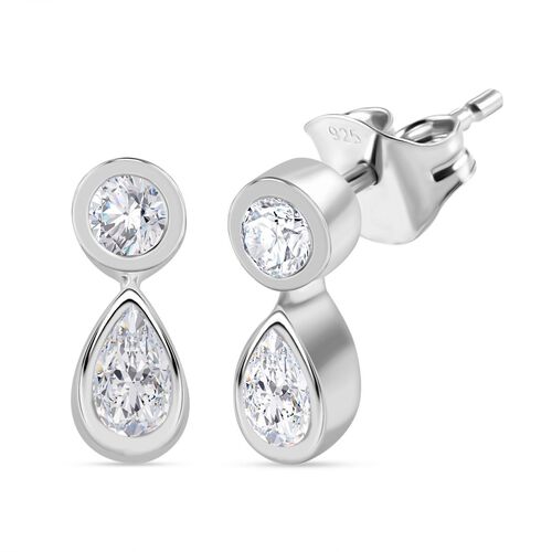 J Francis gefertigt mit SWAROVSKI- Swarovski Zirkonia Ohrringe image number 0
