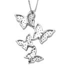 GP Italian Garden Collection- mehrfarbiger Diamant und Kanchanburi blauer Saphir-Anhänger mit Kette- 0.50 ct. image number 5