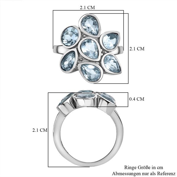 Himmelblauer Topas-Ring - 3,49 ct. image number 7