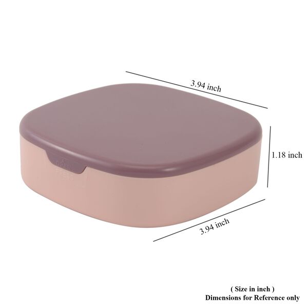 Reise Etui mit Spiegel, 10x10x3 cm, rosa image number 6