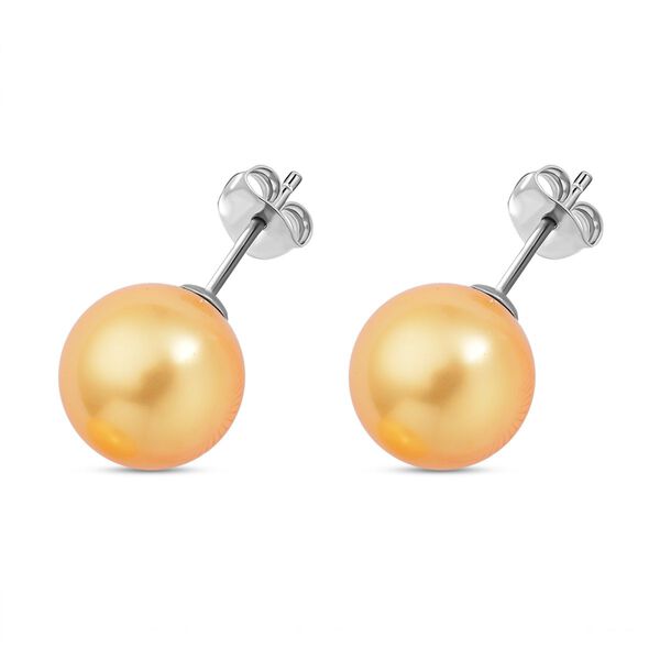 2er-Set, Goldener Muschelkernperlen-Anh&auml;nger und Ohrringe - 45 ct. image number 6