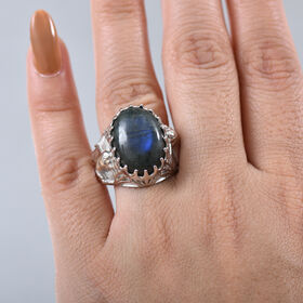 AAA Labradorit Ring - 13,25 ct.