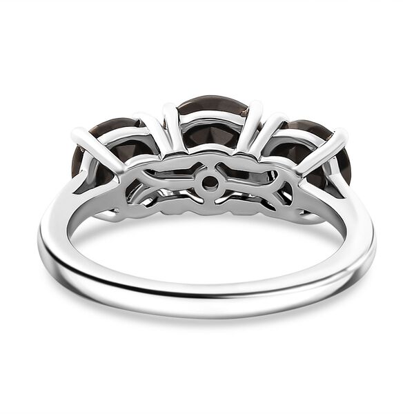 2er Set - Elite Shungit Ring und Anhänger, 925 Silber rhodiniert (Größe 20.00), ca. 3.90 ct image number 5