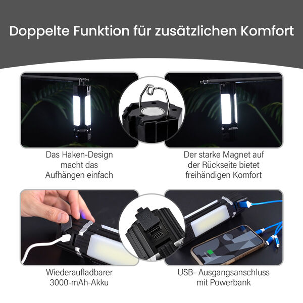 Multifunktionale Camping-Lampe mit Powerbank und LED-Modus image number 15