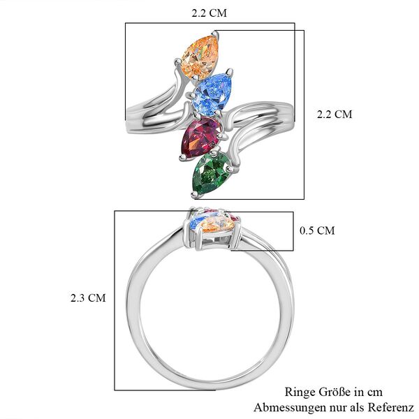 J Francis gefertigt mit Swarovski - Mehrfarbiger Swarovski Zirkonia-Ring image number 7