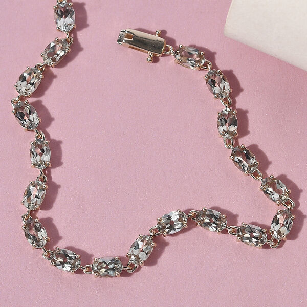 Turkizit Tennisarmband in 585 Gelbgold image number 2