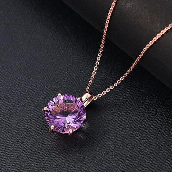 Rose De France Amethyst Anh&auml;nger mit 50cm Kette - 5,60 ct.