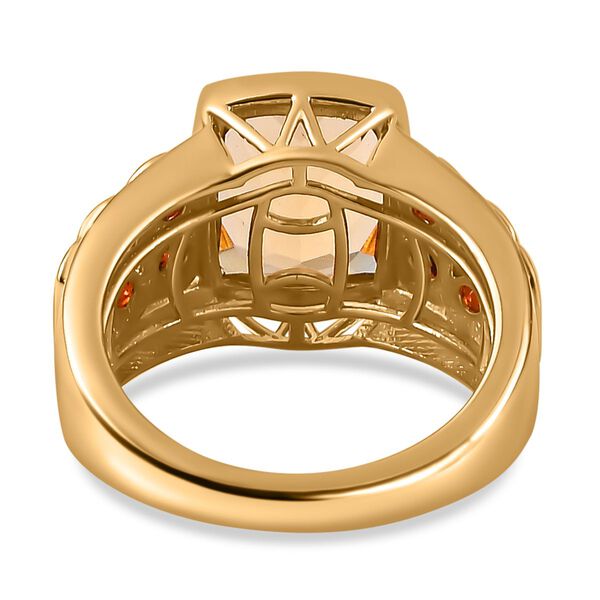 AA Citrin und Mosambik Granat Ring- 5,42 ct. image number 6