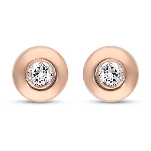 Diamant Ohrstecker, I2-I3 G-H, 585 Roségold ca. 0.10 ct image number 0