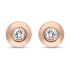Diamant Ohrstecker, I2-I3 G-H, 585 Roségold ca. 0.10 ct