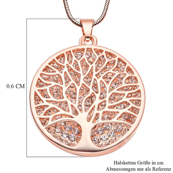 Wei&szlig;er Kristall-Anh&auml;nger mit Kette - 5 ct. image number 7