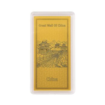 Ein Hauch von Luxus- 999er Goldplatte Chinesische Mauer