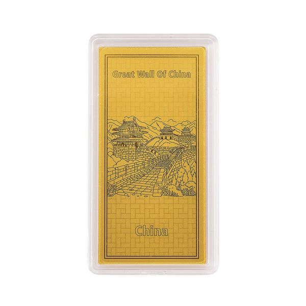 Ein Hauch von Luxus- 999er Goldplatte Chinesische Mauer