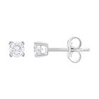 LUXURIANT DIAMOND - Lab Grown Diamant VS-GH SGL zertifiziert Ohrringe 925 Silber rhodiniert ca. 0.50 ct