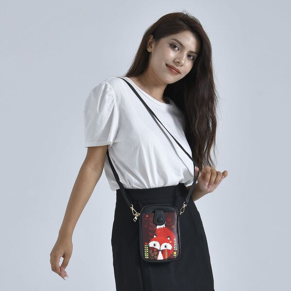 Crossbody Tasche aus Kunstleder, Fuchs image number 2