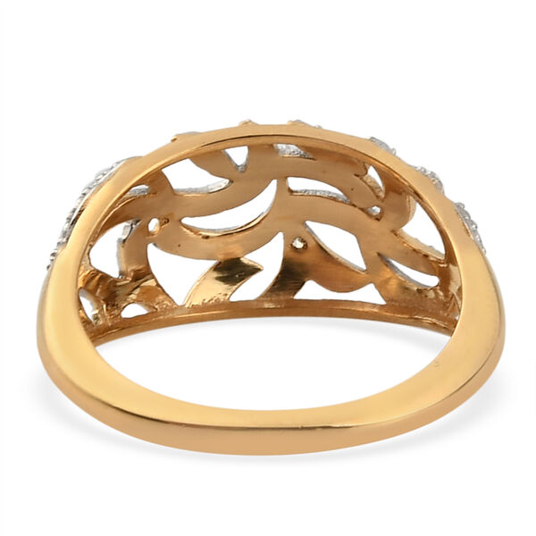 Diamant Ring 925 Silber 585 Vergoldet image number 6