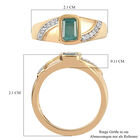 Grandidierit und Zirkon-Ring, 925 Silber vergoldet  ca. 0,73 ct image number 5