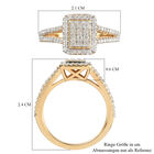 Diamant Ring 925 Silber vergoldet  ca. 0,50 ct image number 6