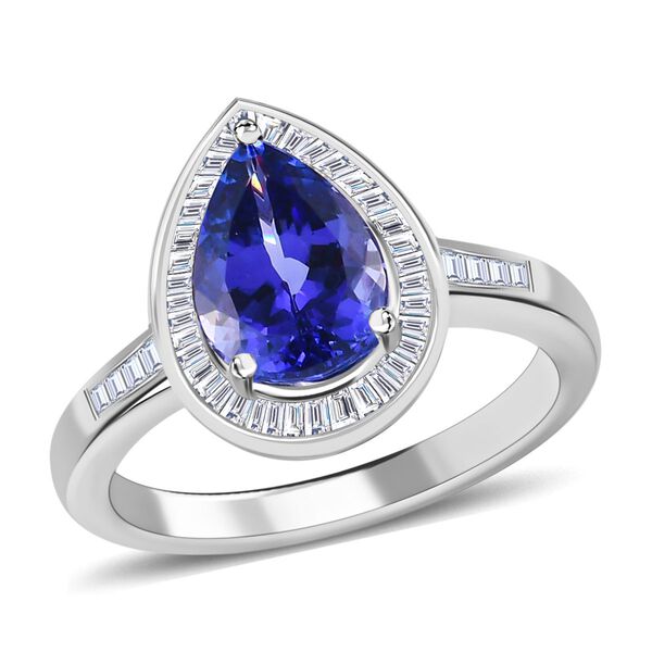 RHAPSODY AAAA Tansanit und VS EF Diamant-Ring in 950 Platin - 2,54 ct. image number 4