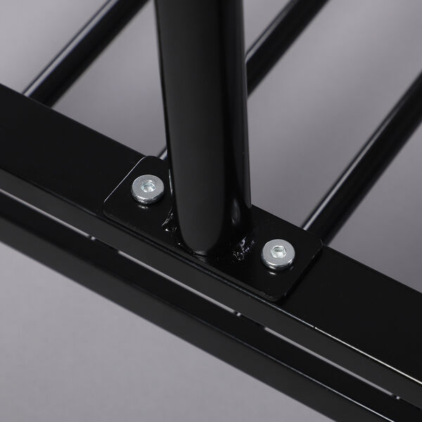 Kleiderständer, Größe: 115,5x40x145 cm, Schwarz  image number 5