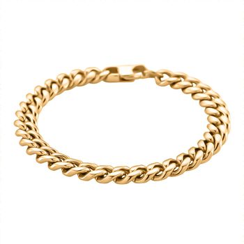 Panzer 316L Edelstahl Armband ca. 19 cm ca. 23,00g, Goldfarben