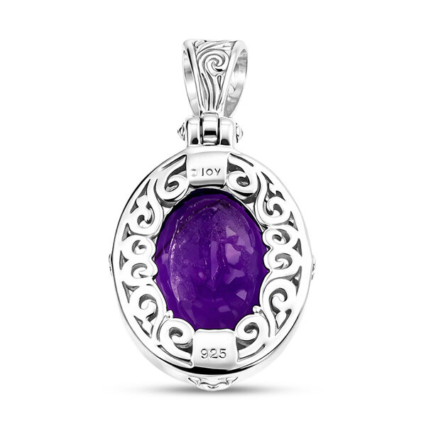 D'Joy AA Afrikanischer Amethyst (16x12mm) Anh&auml;nger 925 Silber ca. 9.20 ct image number 4