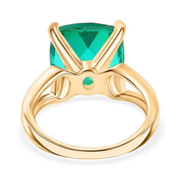 D’Joy Pfau Triplett Quarz Ring, 925 Silber 750 vergoldet - 7,86 ct. image number 6